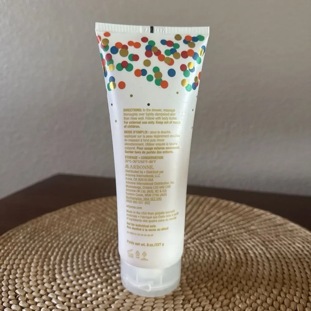 ARBONNE OLIVE BLOSSOM & EUCALYPTUS CLEANSING BODY POLISH 8 FL OZ. NEW, UNOPENED